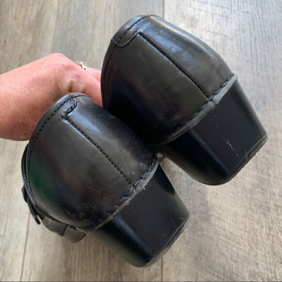 Dansko Tamara Black Leather Slip on Clogs EUR 41 - Picture 4 of 10